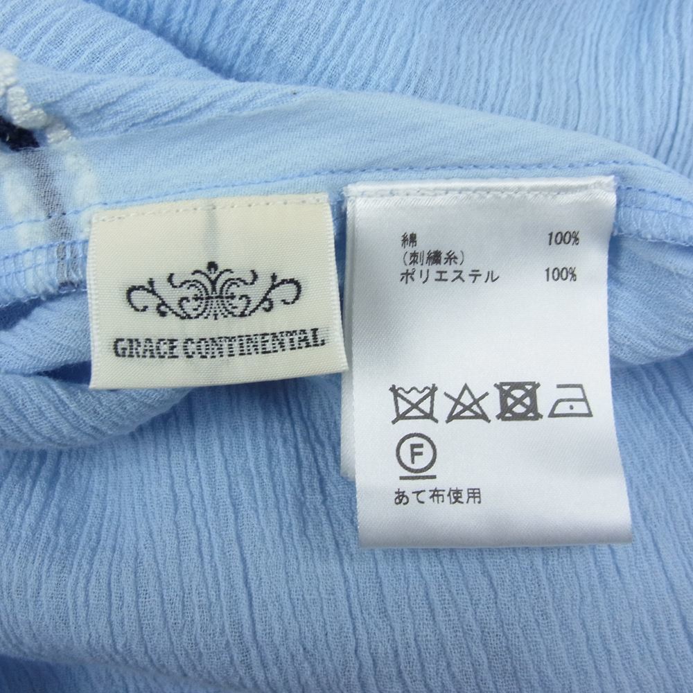 GRACE CONTINENTAL Grace Continental embroidery gya The - top blue group 36[ used ]