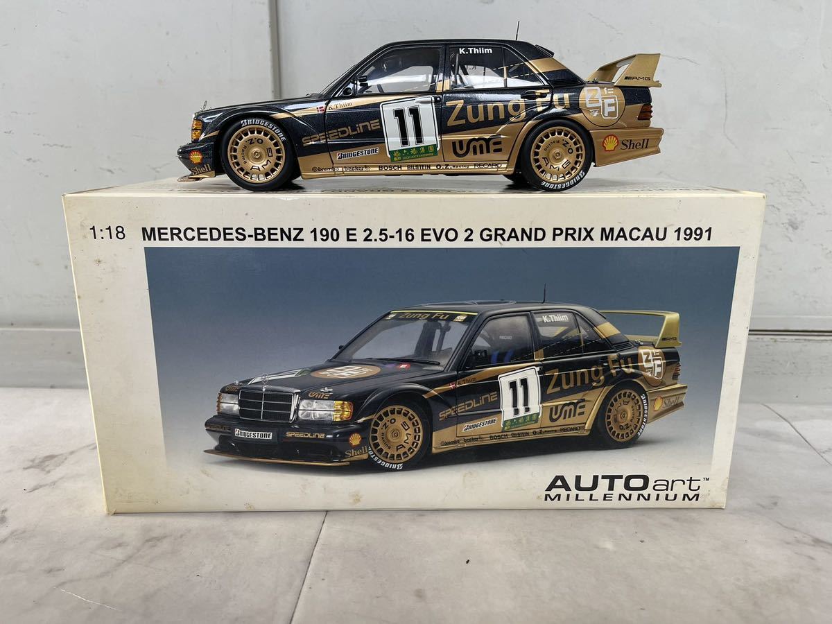 AUTOart MERCEDES-BENZ 190 E2.5-16 GRAND PRIX MACAU 1991 AUTOart MERCEDES-BENZ 190 E2.5-16 GRAND PRIX MACAU 1991