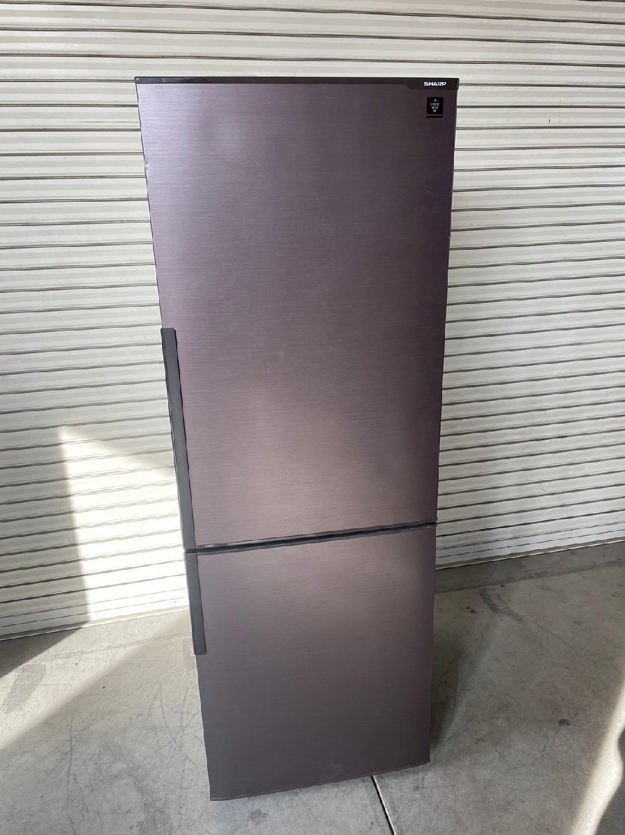 KH030156 SHARP 271L 2ドア冷凍冷蔵庫 SJ-PD27C-T 2017年製 動作品