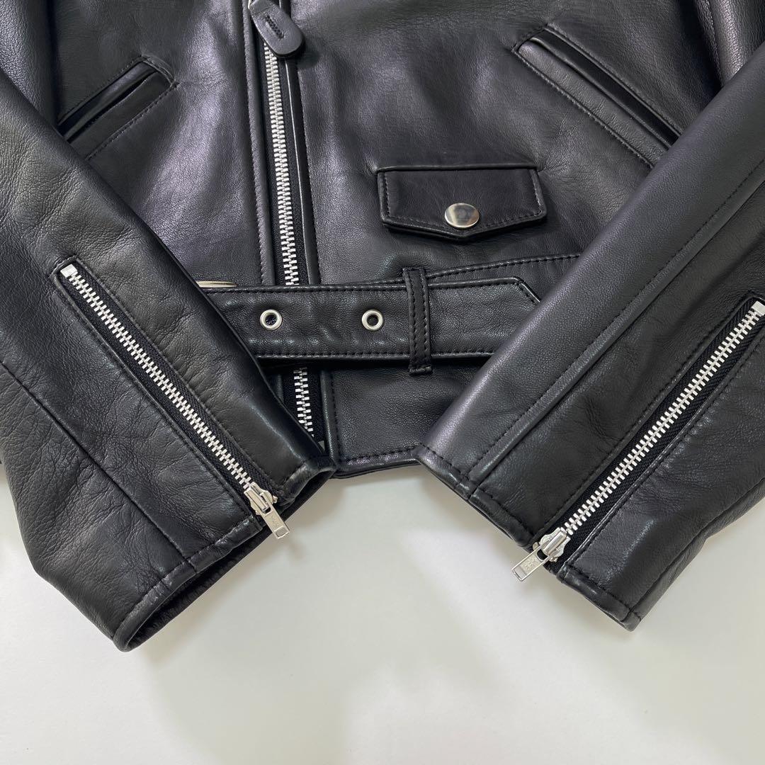 トーガプルラ TOGA PULLA レザーライダースジャケット 38サイズ