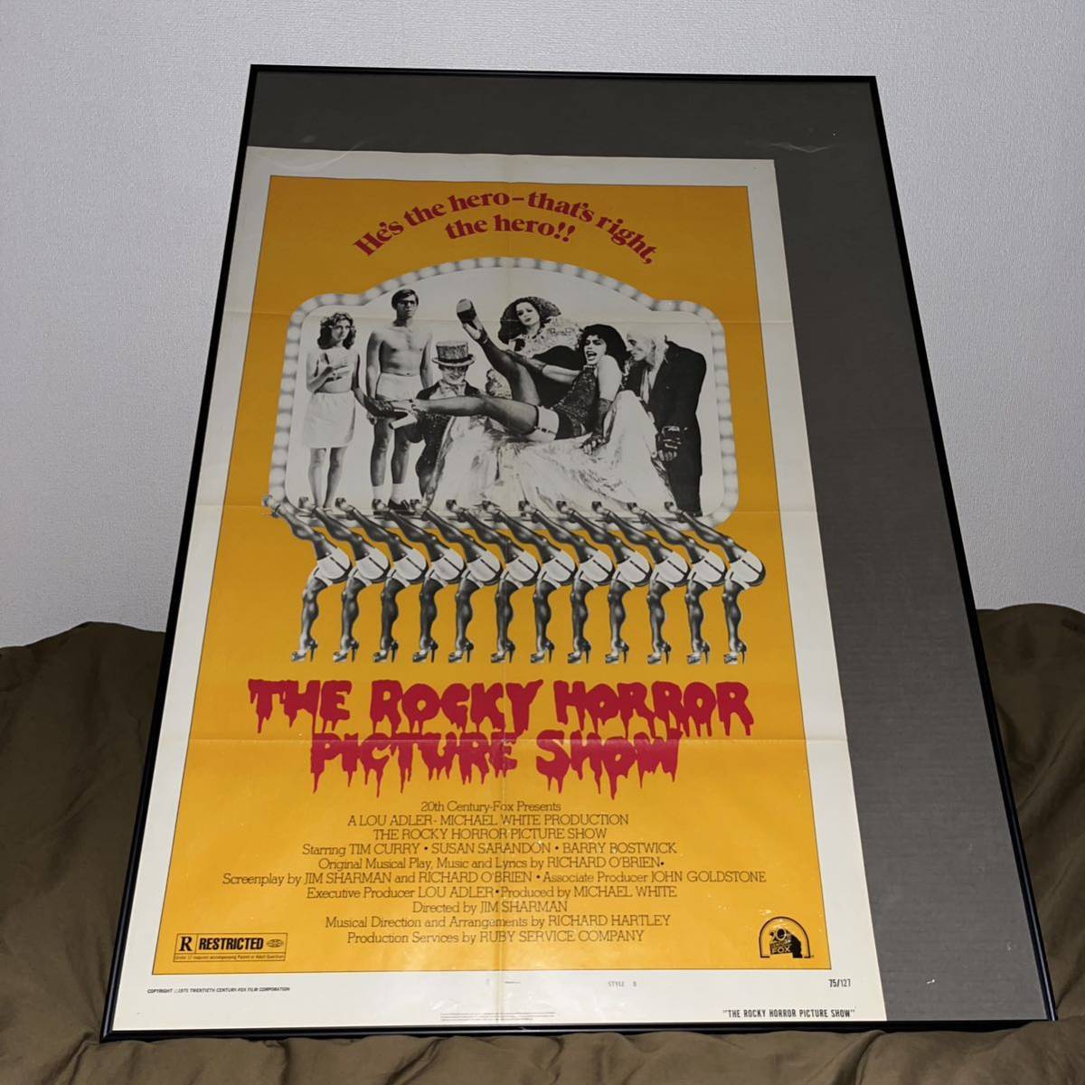 大版 b1 当時物 1975 the rocky horror picture show ポスター ロッキーホラーショー ロッキーホラーピクチャーショー 70年代 70s