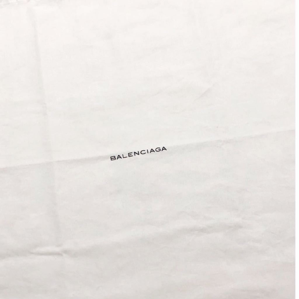バレンシアガ「BALENCIAGA」 バッグ保存袋 特大サイズ（2149）正規品 付属品 内袋 布袋 巾着袋 63×55cm 大きめ バッグ用 ホワイト 布製_画像3