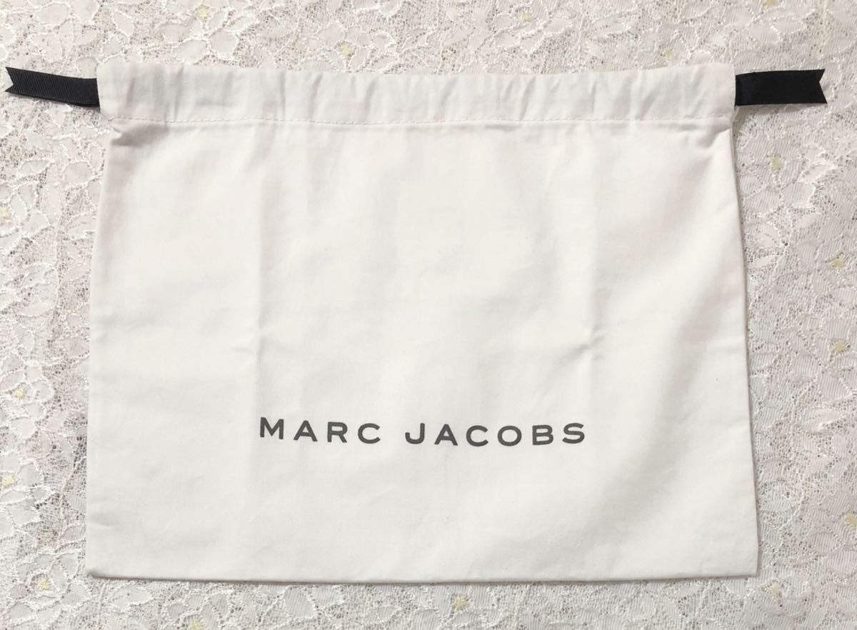マーク ジェイコブス「MARC JACOBS 」 バッグ保存袋（2223）正規品 付属品 内袋 布袋 巾着袋 ホワイト 36×29cm 小さめ バッグ用の画像1