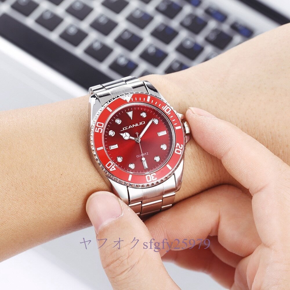A855A☆新品メンズ 腕時計 ファッション スポーツ クォーツ時計 高級 ビジネス 防水時計 ギフト_画像9