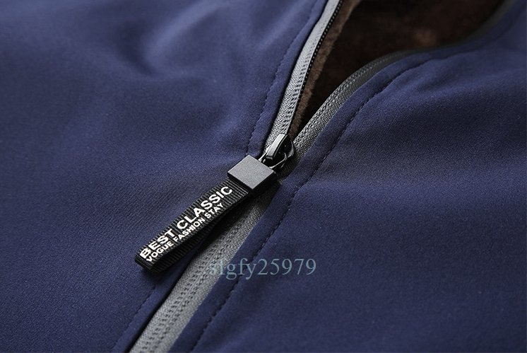 A29☆新品 冬 中綿ジャケット ジャンパー ブルゾン コート メンズ アウター ブレザー 裏ボア 厚手 大きいサイズあり[M~5XL_画像7