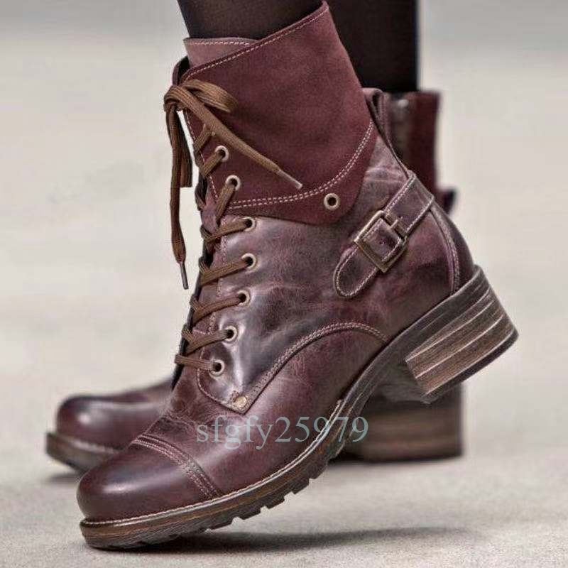 55* new goods short boots race up lady's bootie - boots .... middle boots stylish put on footwear ...22.5cm~26.5cm selection possible 
