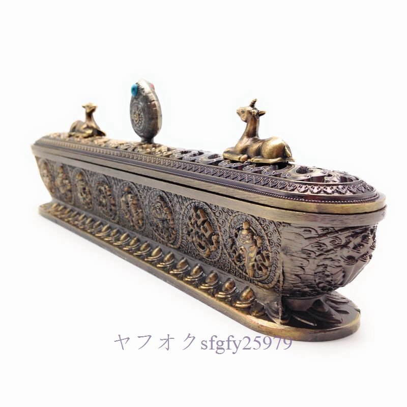 P508* new goods censer chi bed type ...chi bed character design antique manner stick for ( antique Gold )