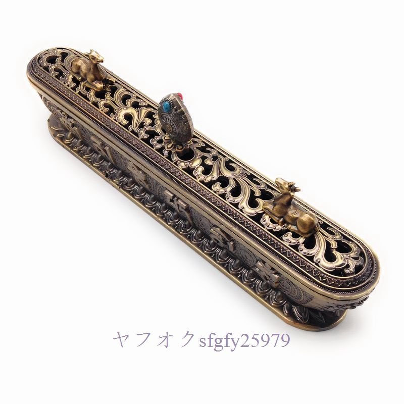 P508* new goods censer chi bed type ...chi bed character design antique manner stick for ( antique Gold )