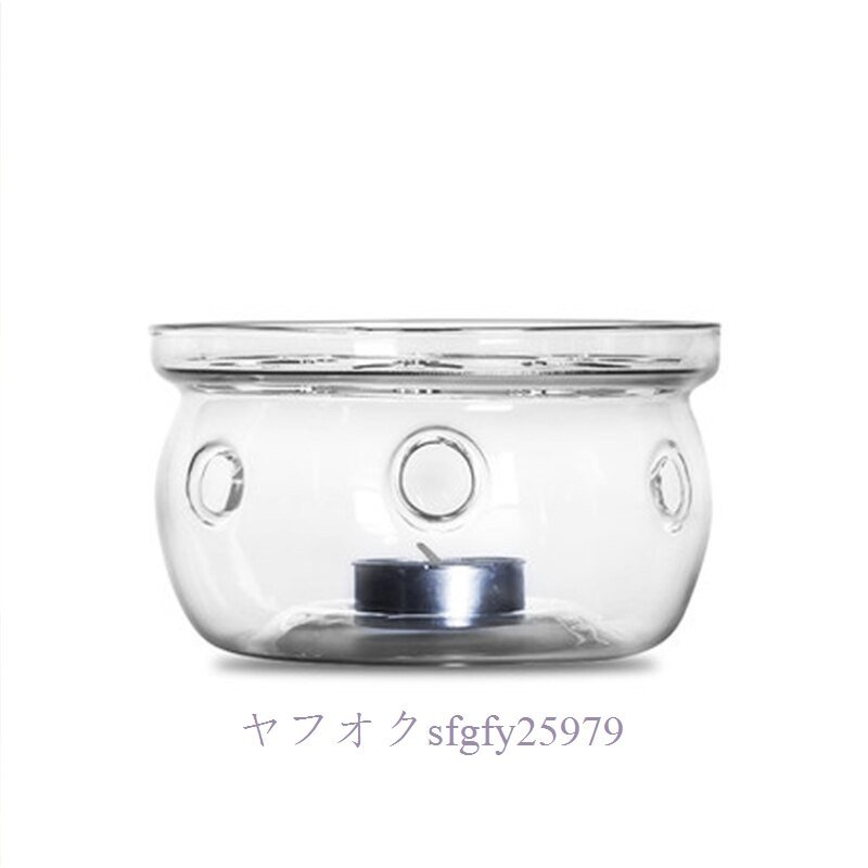 A693A☆新品加熱 ベース コーヒー 茶 キャンドル クリアガラス ティーポットウォーマー キャンドルホルダー ティーアクセサリーの画像2