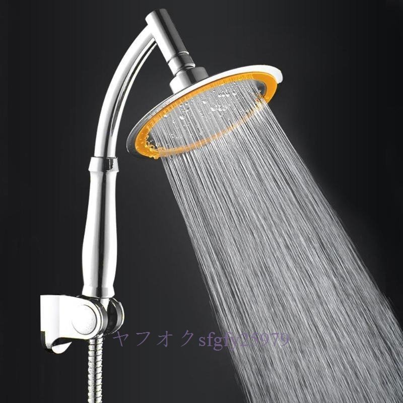A220C☆新品調整可能な2 モード 浴室 シャワーヘッド 超薄型 大型シャワーヘッド 高圧ハンドヘルドシャワーヘッド 360度回転_画像6