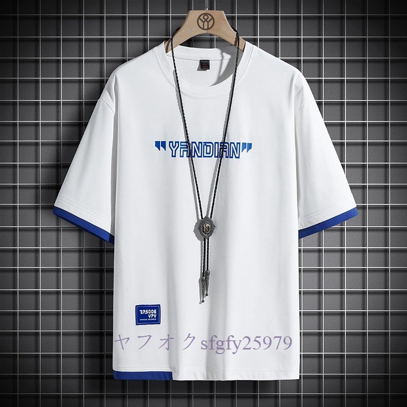 A287C新品人気 シンプル ゆったり 半袖Ｔシャツ メンズ T-shirt トップス リネンＴシャツ カジュアル Ｔシャツ おしゃれ 綿麻E_画像5