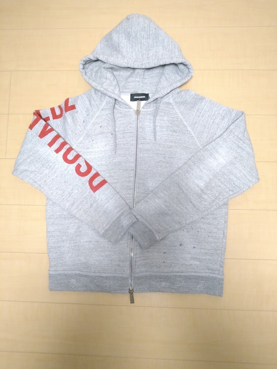 古典 DSQUARED2 スウェットパーカー ジップアップパーカー Lサイズ