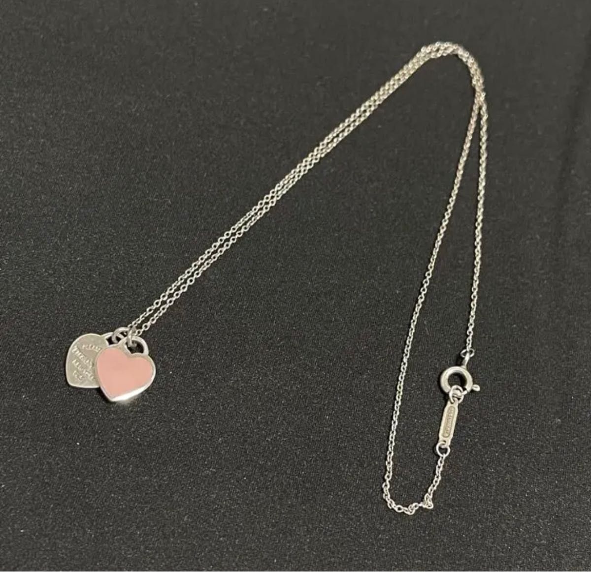 TIFFANY&Co ティファニー シルバーカラー TIFFANY ハートネックレス