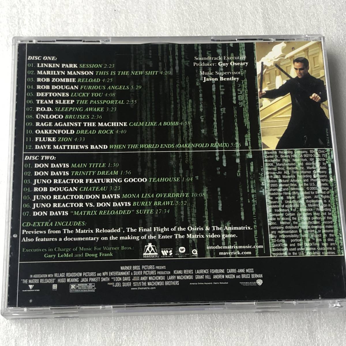 中古CD Matrix Reloaded マトリックス・リローデッド/The Album(2CD) オムニバス盤 米国産,サントラ系_画像2