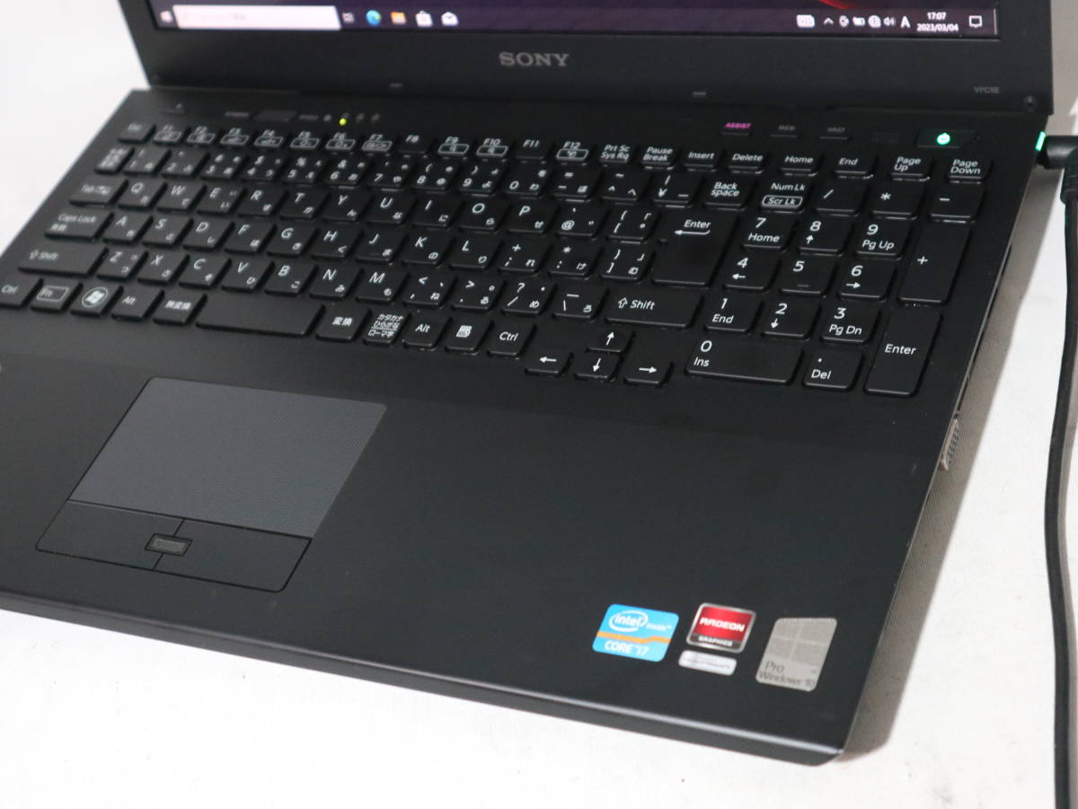 FULL HD★ Core i7 マグネシュウムボディ☆ VAIO Win 10 Pro《爆速仕様 》Bluetooth/メモリ8G/SSD1024GB(新品)WiFi/Cam/Blu-ray/office2019の画像4