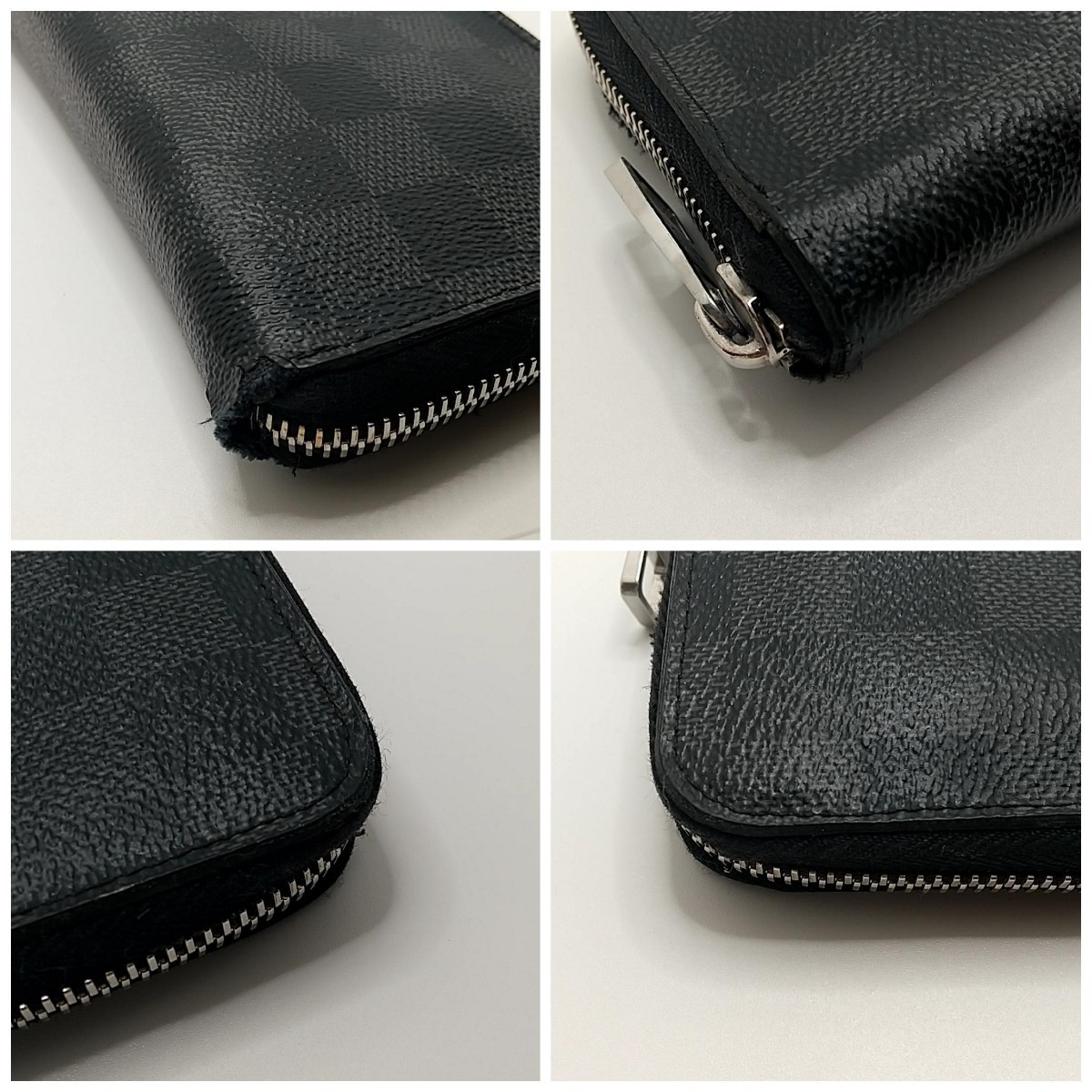 ヤフオク! - 【良品】ルイヴィトン ダミエ グラフィット ジッ...