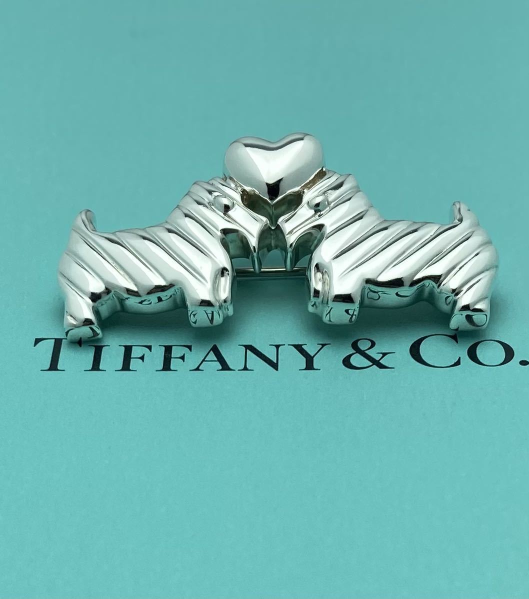 Tiffany & Co. ティファニー ドッグ ハート ブローチ SV925-