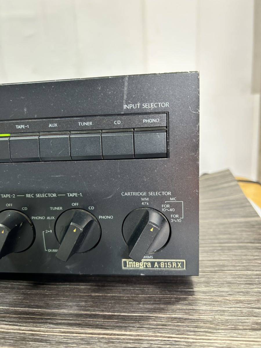 ONKYO オンキョー　Integra A-815EX プリメインアンプ　動作確認済み！No.1108_画像2