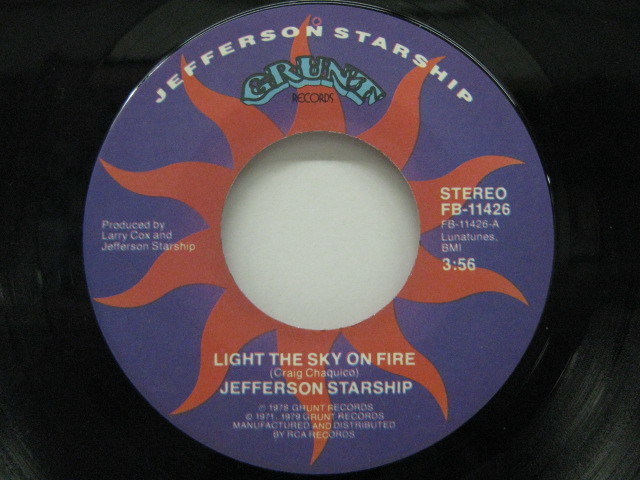 JEFFERSON STARSHIP-Light The Sky On Fire / Hyperdrive (US Or_画像1