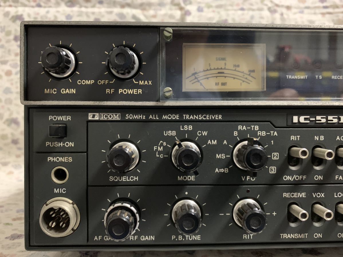 ICOM IC-551 50MHz ALL MODE ジャンク_画像2