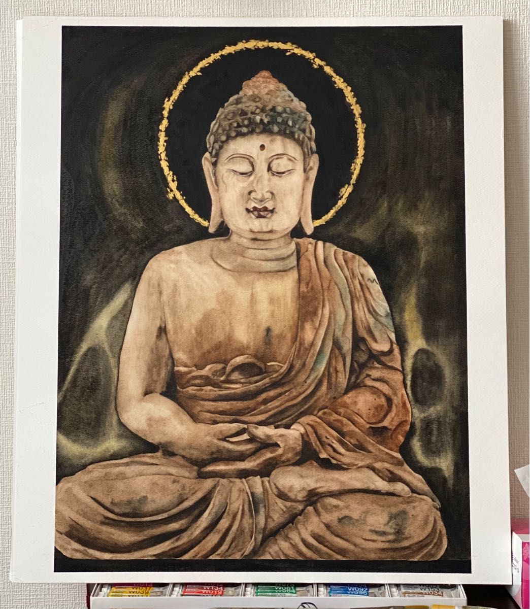 仏像,真作,水彩画 | noonanwaste.com
