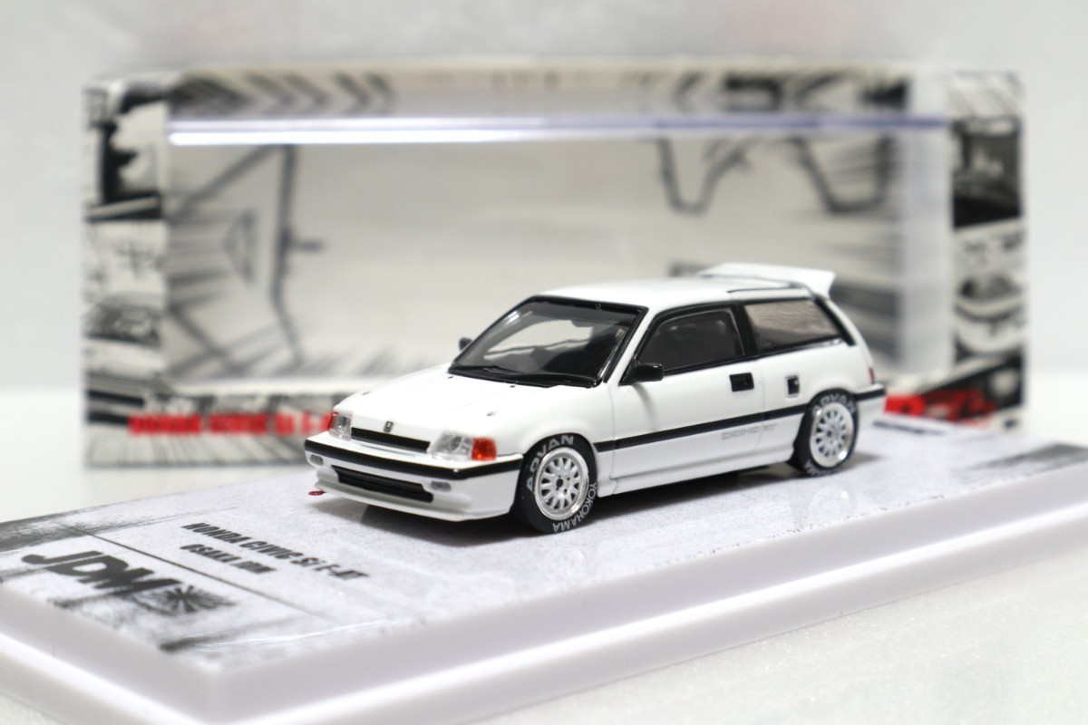 INNO 1/64 ホンダ シビックSi E-AT 大阪JDM 環状 ノーグッド テンプル 白 ホワイト グランド イノモデル 交換ホイール デカール付 Civic