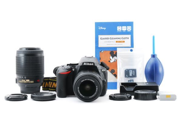 31923Y1 超美品 Nikon D5500 手振れダブルレンズキット Wi-Fi搭載&自