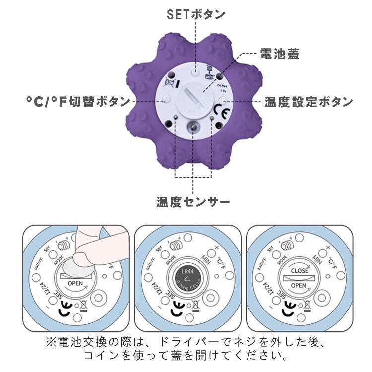 水温計 湯温計 赤ちゃんのお風呂に 水温測定 ベビーバス お風呂おもちゃ デジタル温度計 浮型 リマインダー設定可　クジラ型_画像5