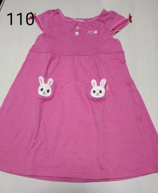 ミキハウス 110 ワンピース 半袖 ピンクカラー MIKIHOUSE うさこ ミキハウス 110 ワンピース 半袖 ピンクカラー MIKIHOUSE うさこ