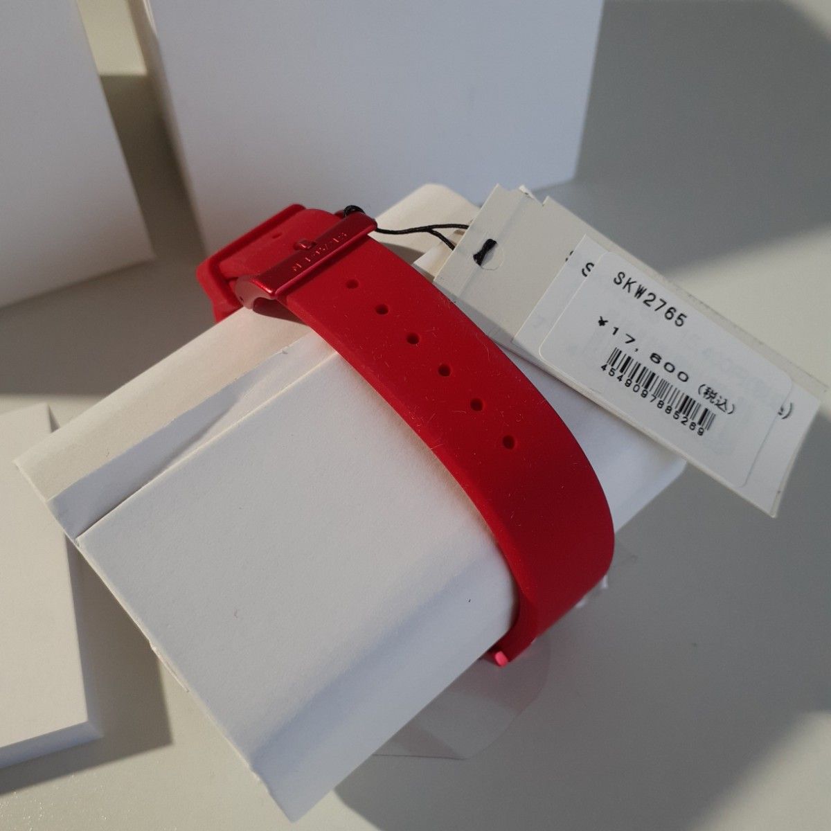 スカーゲン 腕時計 SKAGEN レディース 新品未使用 36mm タグ付き レッド シリコンバンド 赤 アナログ ポピーレッド