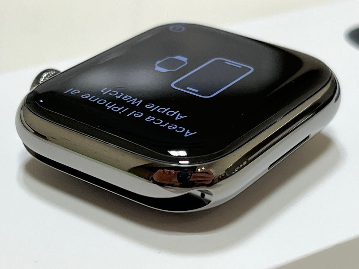 超美品 applewatch8 45mm Graphite stainless Cellular MNNP3J/A