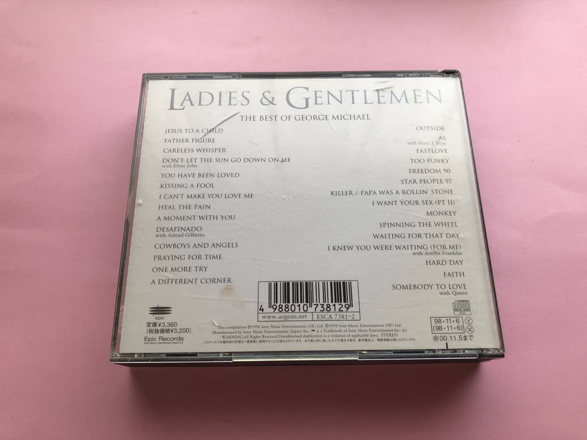 LADIES&GENTLEMEN　THE　BEST　OF　GEORGE　MICHAEL　　ジョージ・マイケル　2枚組　歌詞カード、帯付き　定形外発送_画像2