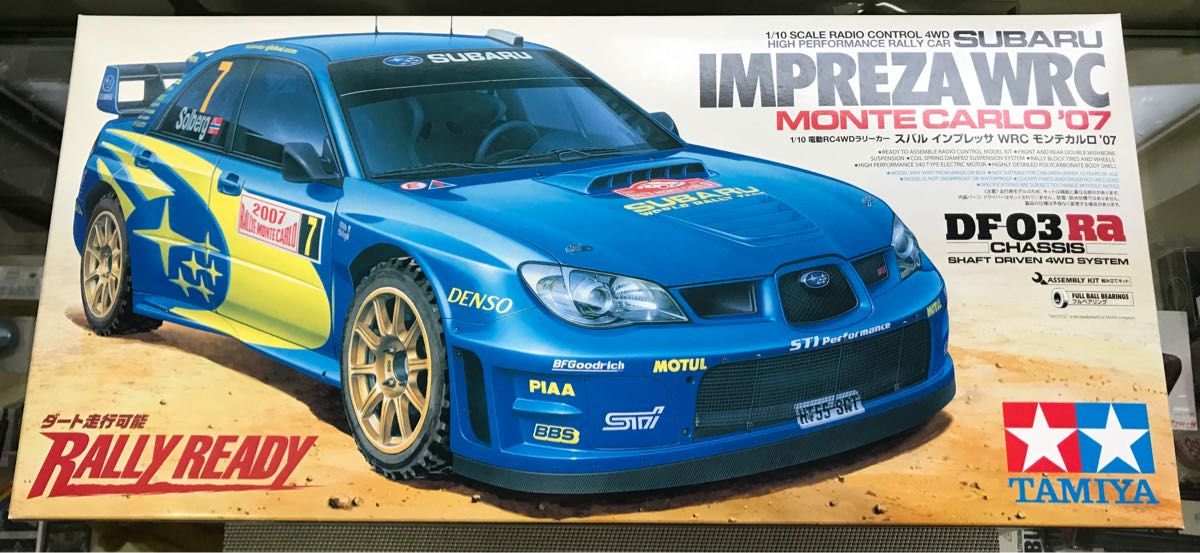 絶版品 タミヤ 1/10電動RCラリーカー スバル インプレッサ WRC モンテカルロ‘07 新品 未組立キット 送料込み