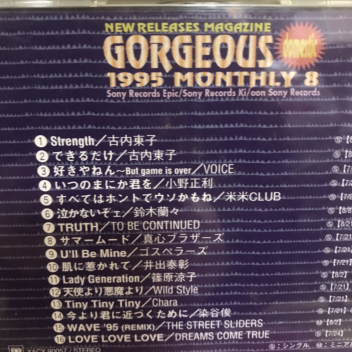 オムニバスCD New Releases Magazine GORGEOUS 5枚セット 1995～1996 domestic global_画像4