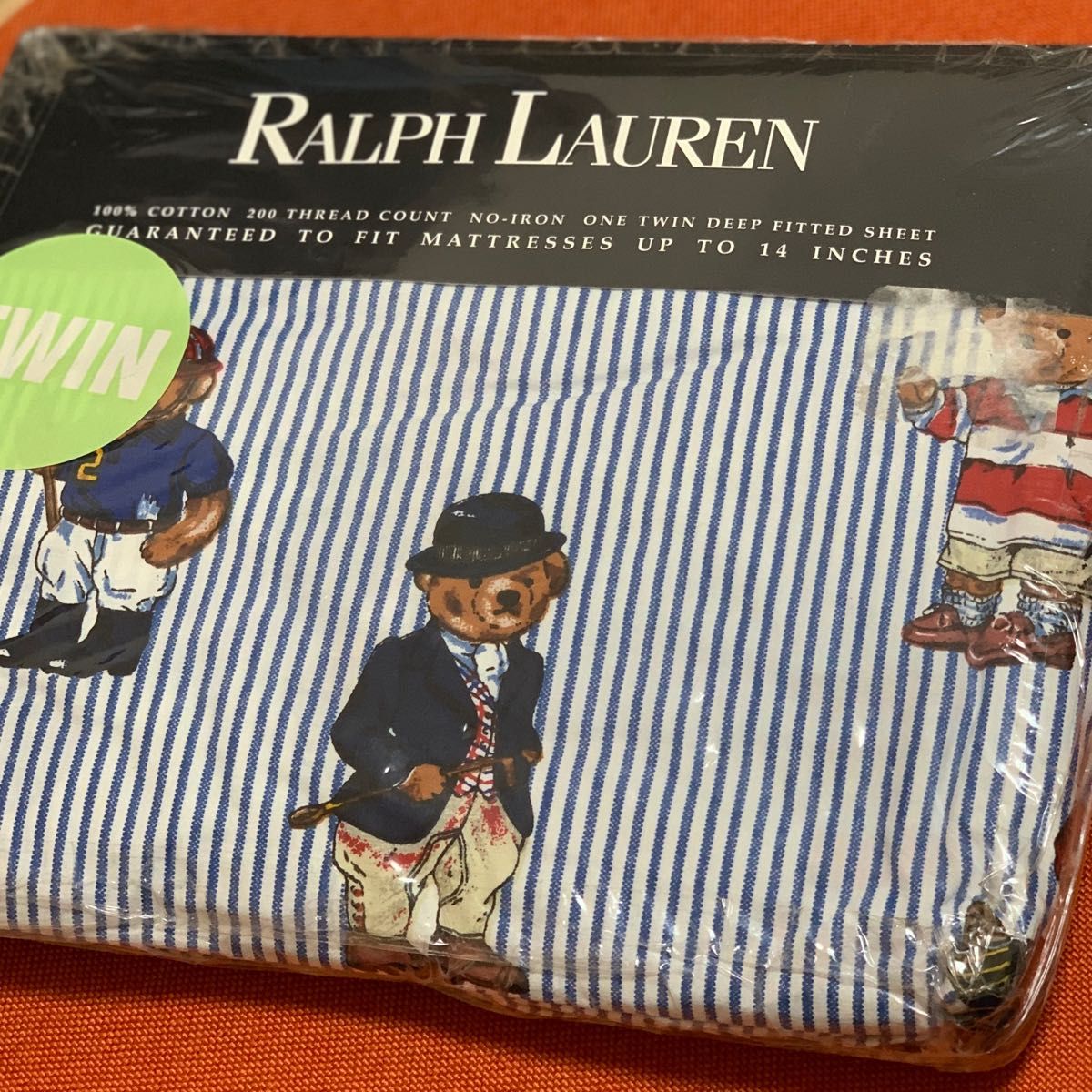 アメリカ製 Ralph Lauren ポロベアの フィッティドシーツ｜PayPayフリマ