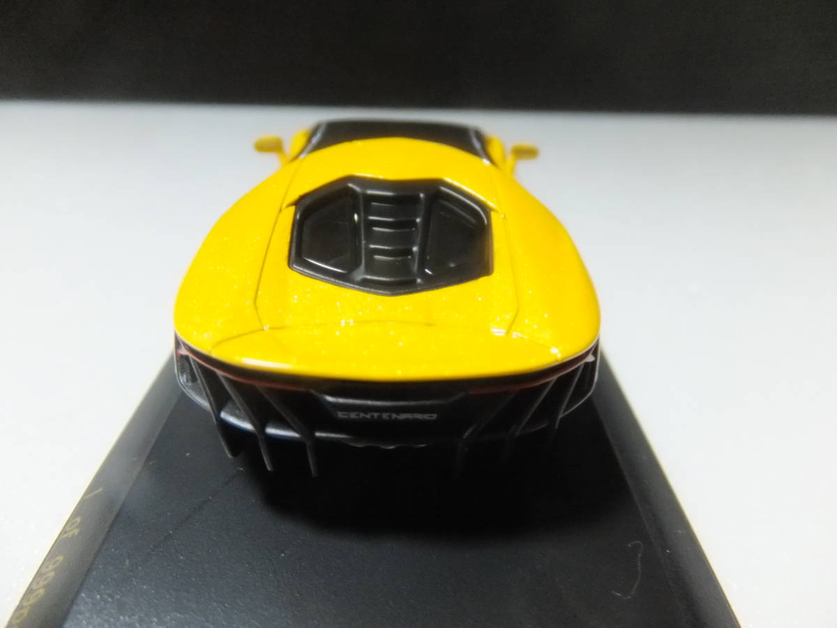 京商 CAR-NEL Lamborghini Centenario  Yellow Pearl  １ of 999   1/64の画像4