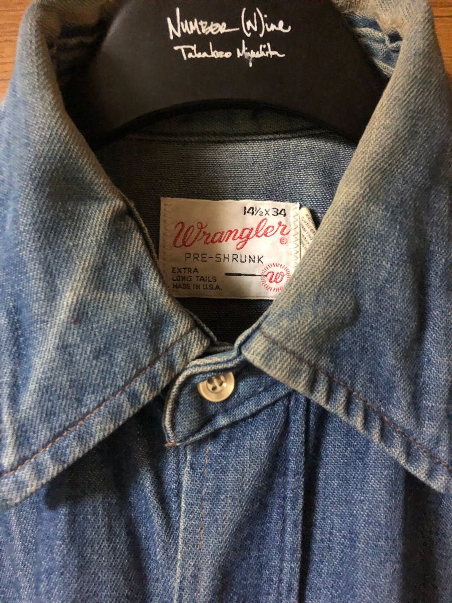 70年代 wrangler ラングラー 27mw ウエスタンシャツ vintage ヴィンテージ リーバイス 501 ハチノス