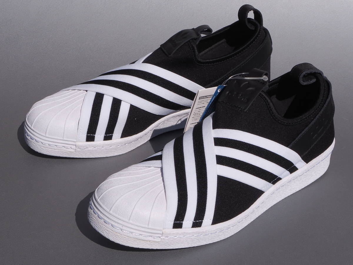  dead!! 26,5cm new goods!! limitation 18 year adidas super Star slip-on shoes SLIPON SUPERSTAR SS black white line 