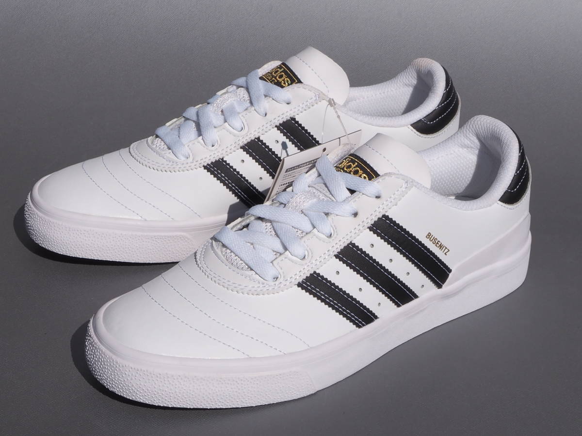 デッド!! 26cm 新品 2018年 adidas BUSENITZ VULC skateboarding 白ｘ黒 レザー_画像2