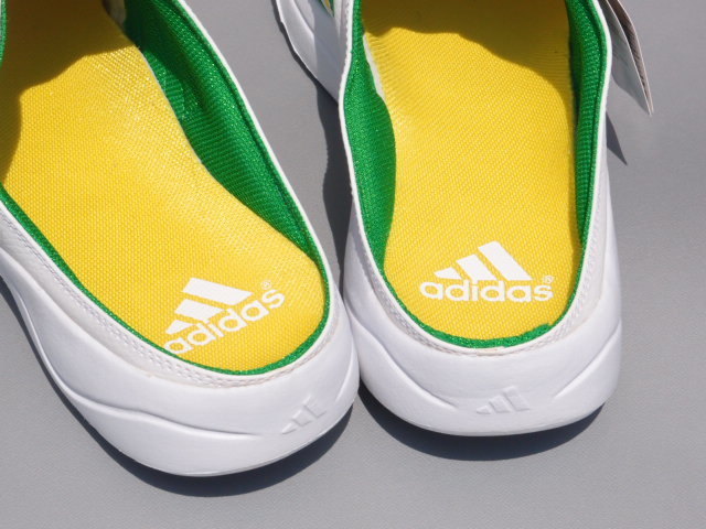  dead!! new goods!! 29,5 limitation adidas super Star SS CLOG white x green x yellow sandals clog slip-on shoes 