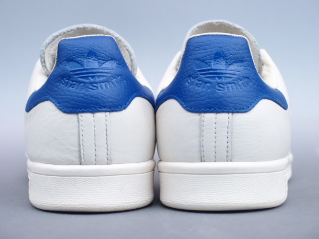 美品!! 30cm 限定 18年 adidas Originals STAN SMITH スタンスミス 白ｘ青 レザー / 天然皮革 STANSMITH_画像4