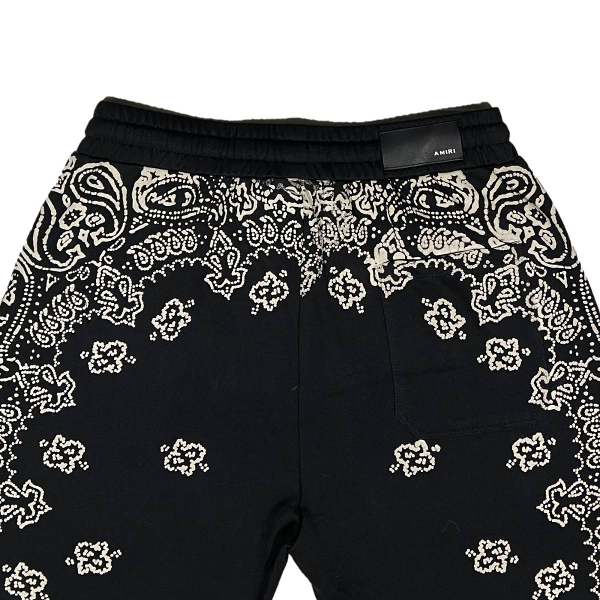 AMIRI アミリ バンダナ柄 ブリーチ ショートパンツ ブラック M