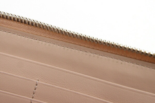  Tod's round fastener long wallet pink beige python used python . lady's long wallet TOD\'S