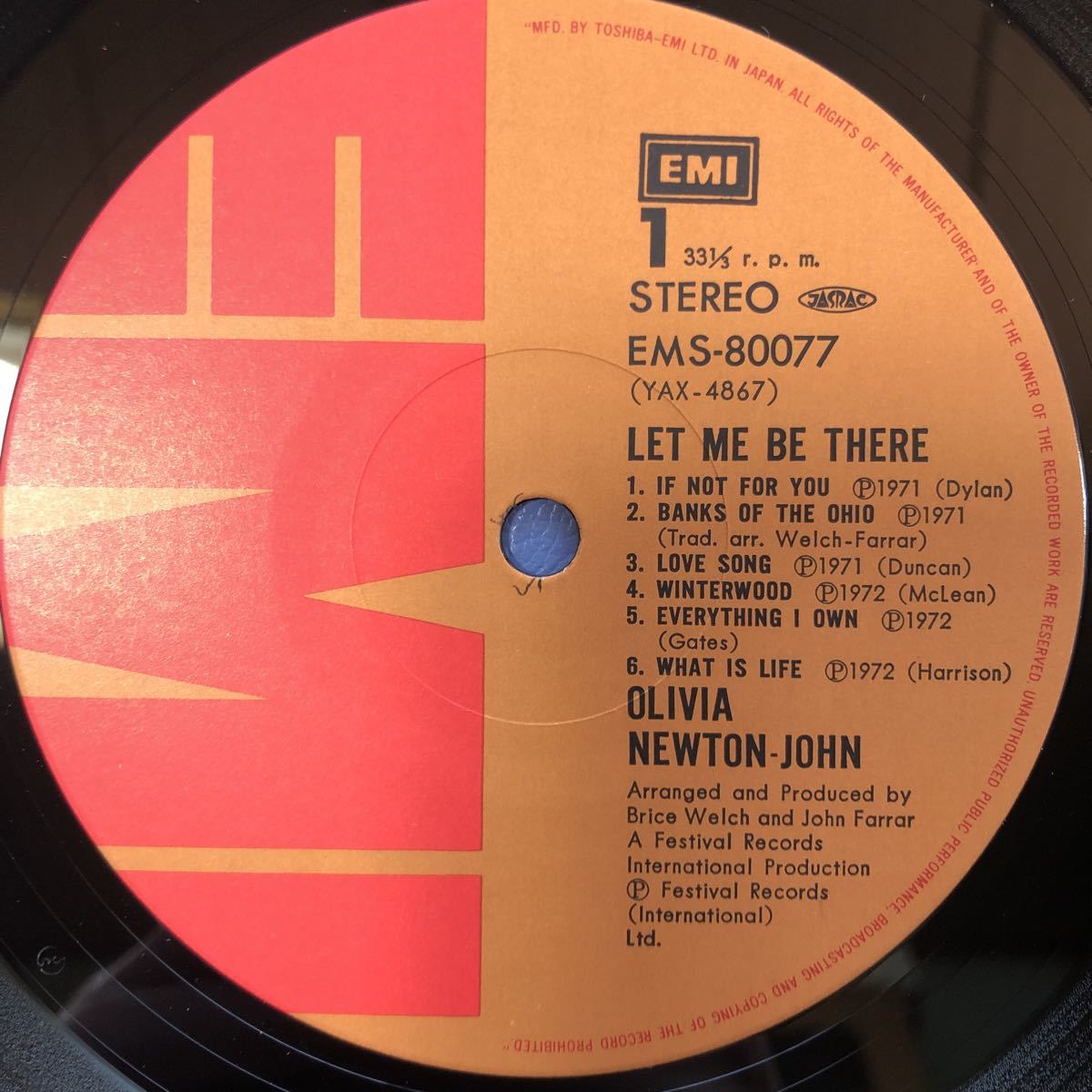 .オリビア・ニュートン・ジョン Olivia Newton John Let Me Be There 帯付LP レコード 5点以上落札で送料無料Eの画像3