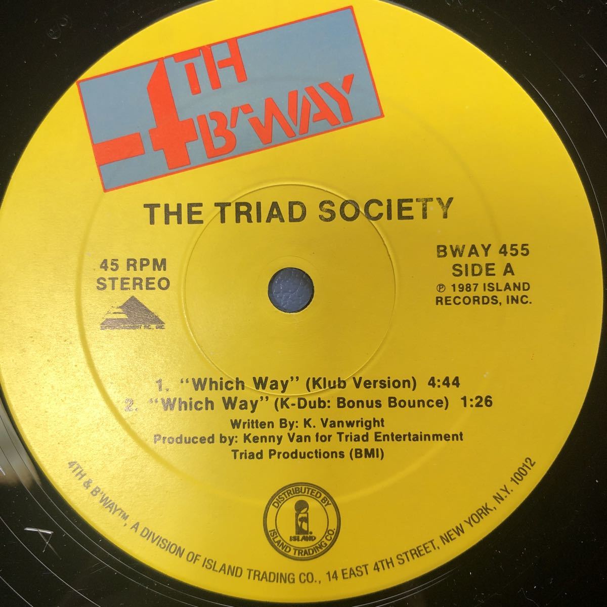 The Triad Society “Which Way“ 12インチ LP レコード 5点以上落札で送料無料E_画像2