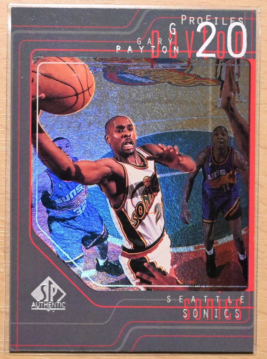 GARY PAYTON ( Gary pei ton ) 1998 PROFILES trading card [NBA Seattle super Sonic sSeattle Supersonics]