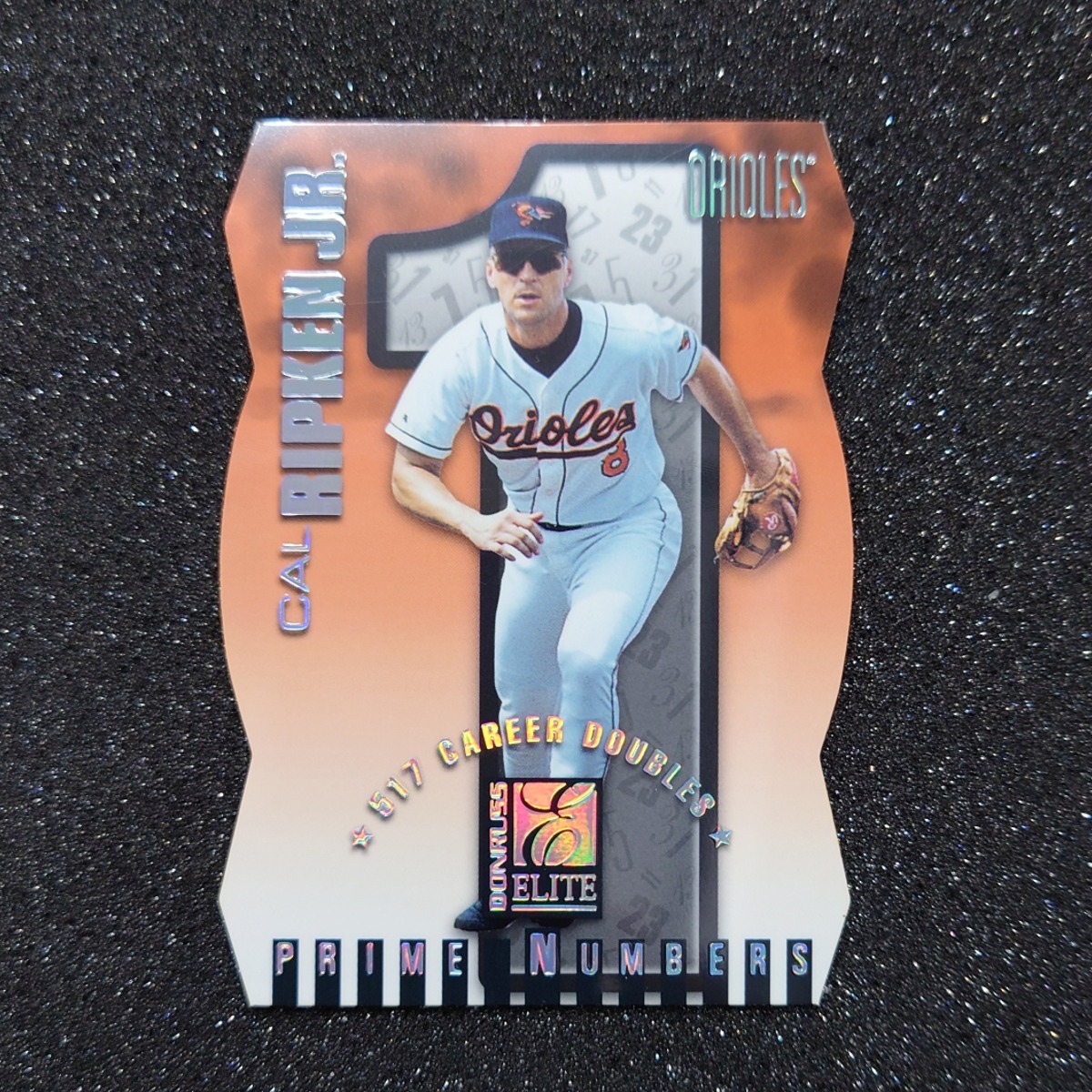 toki様限定◆【1st# ダイカット】Cal Ripken 1998 Donruss Elite Prime Numbers 517 Career Doubles ◇検索：カル・リプケン Oriolesの画像1