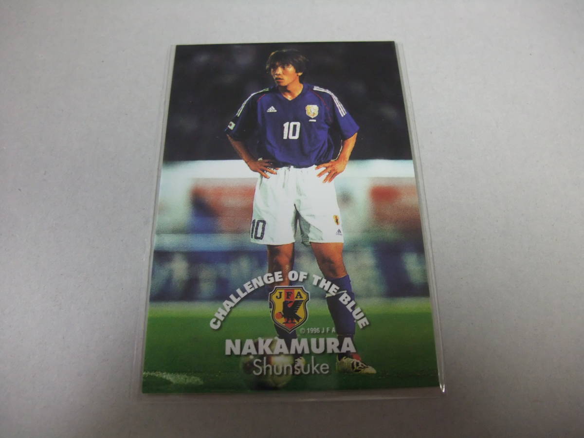 カルビー 2002 Jリーグ NJ-10 中村俊輔 レッジーナ 日本代表 ジャマイカ戦 サッカーカード 横浜FC 横浜Fマリノス ジュビロ磐田_画像1