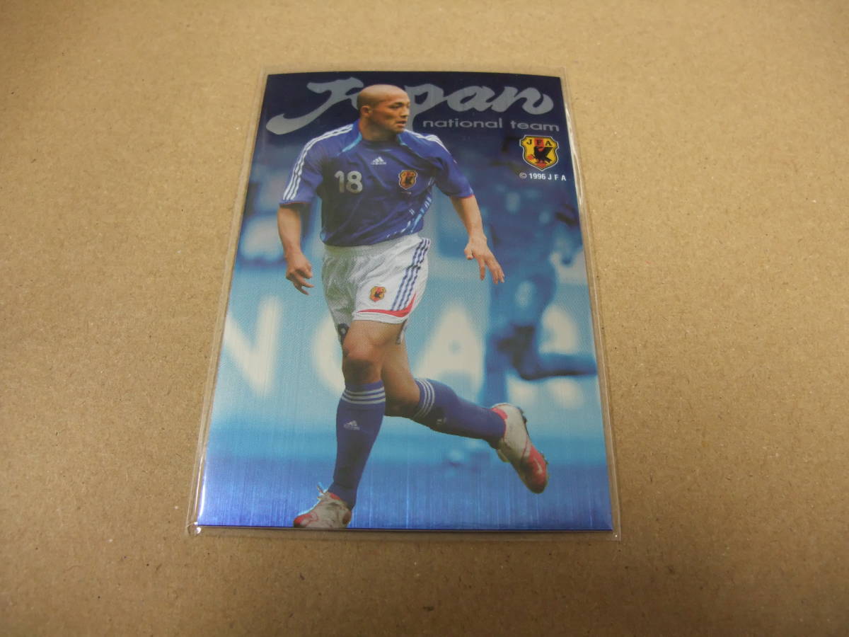 カルビー 2006 日本代表 M-18 小野伸二 浦和レッズ コンサドーレ札幌 限定 メタリック サッカーカード_画像1