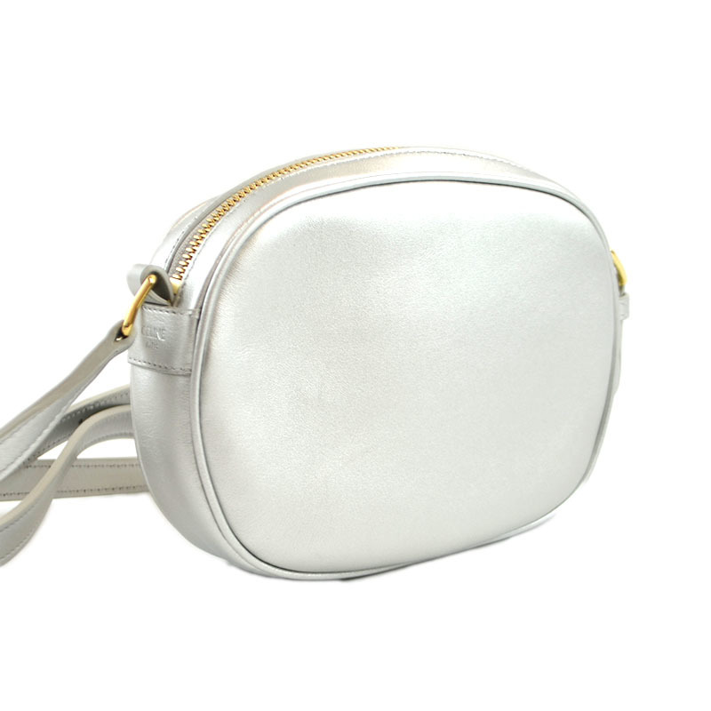 セリーヌ CELINE Cチャーム スモール カメラバッグ 188363BF シルバー